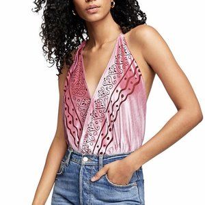 Free People Intimately Body Talk Velvet Bodysuit